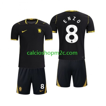 Chlesea Enzo Fernandez 8 Bambino Maglia Trasferta 2026/2027 Manica Corta Chlesea Enzo Fernandez 8 Bambino Maglia Trasferta 2026/2027 Manica Corta